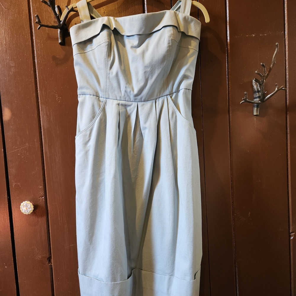 Elegant Blue Midi Dress